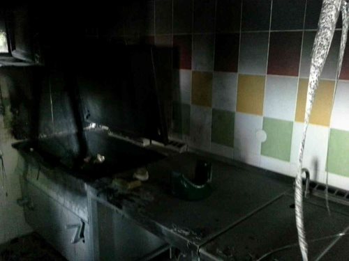 Požár v kuchyni restaurace - Horní Moštěnice.
